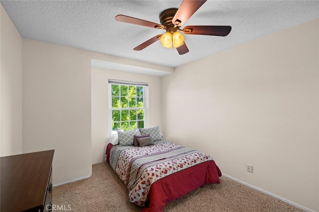 4187 Pepper Ave, Yorba Linda, CA 92886 - carpeted bedroom with a textured ceiling and a ceiling fan