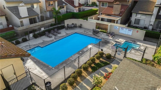 625 E Merion St, Ontario, CA 91761 - community pool featuring a patio and a residential view