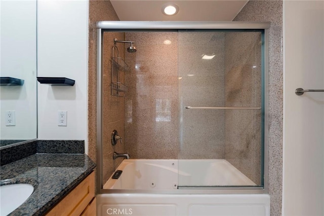 3061 W 12th Pl Unit 101, Los Angeles, CA 90006 - full bath featuring vanity and a combined bath / shower with jetted tub