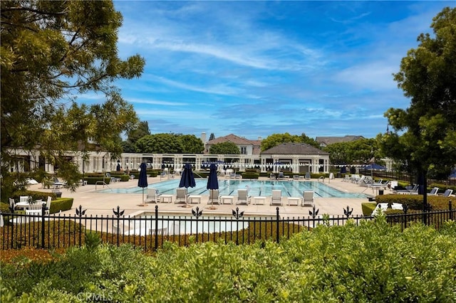 93 Old Course Dr, Newport Beach, CA 92660 - community pool with a patio area