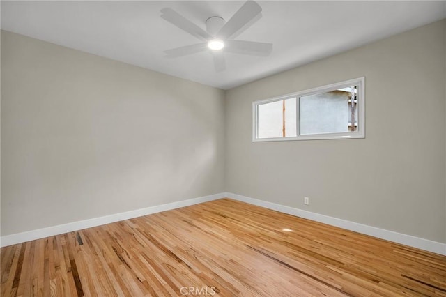 2607 Nearcliff St, Torrance, CA 90505 - unfurnished room with baseboards, wood finished floors, and a ceiling fan