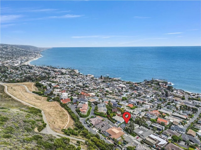 537 Dunnegan Pl, Laguna Beach, CA 92651 - aerial view of property and surrounding area featuring a large body of water and nearby suburban area