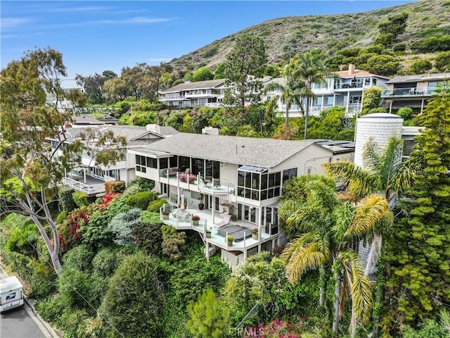 537 Dunnegan Pl, Laguna Beach, CA 92651 - bird's eye view of a mountainous background