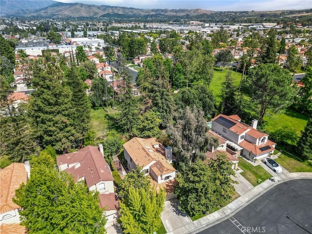 1234 Via Palermo, Redlands, CA 92374 - aerial view of residential area featuring a mountain backdrop