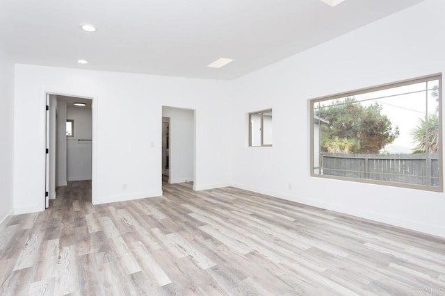 12049 Coping Pl, Lakeside, CA 92040 - unfurnished room featuring light wood-style flooring, recessed lighting, and baseboards