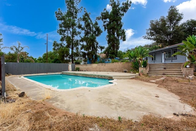 12049 Coping Pl, Lakeside, CA 92040 - view of pool featuring a patio and a fenced backyard