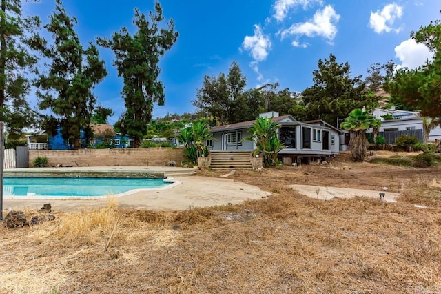12049 Coping Pl, Lakeside, CA 92040 - view of swimming pool with a fenced backyard and a patio area