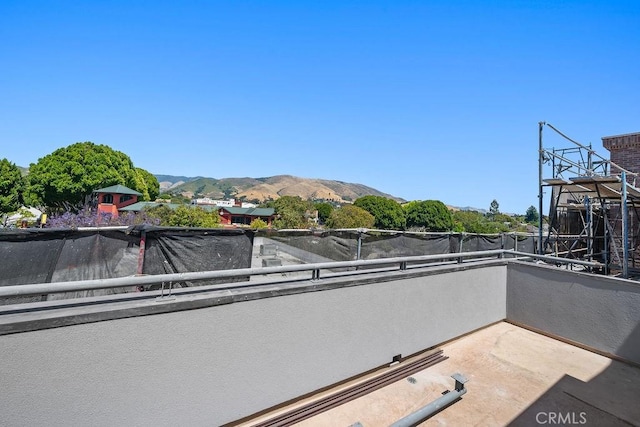 581 Higuera St Unit 208, San Luis Obispo, CA 93401 - view of patio / terrace featuring a balcony and a mountain view
