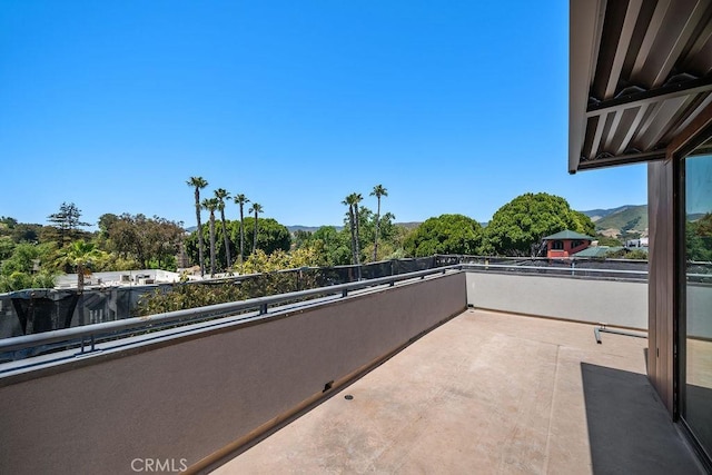 581 Higuera St Unit 208, San Luis Obispo, CA 93401 - view of patio / terrace featuring a balcony and a mountain view
