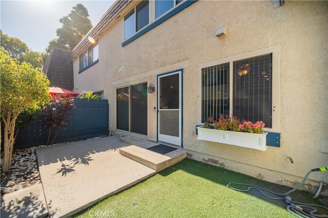 420 N Jeanine Dr Unit C, Anaheim, CA 92806 - back of property featuring a patio and stucco siding