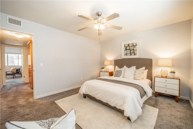 420 N Jeanine Dr Unit C, Anaheim, CA 92806 - carpeted bedroom with baseboards and ceiling fan