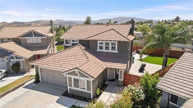 8798 Crest View Dr, Corona, CA 92883 - aerial perspective of suburban area with a mountainous background