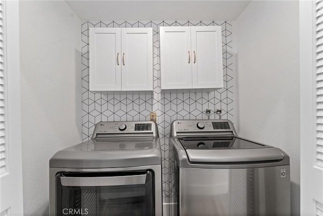8798 Crest View Dr, Corona, CA 92883 - washroom with washing machine and clothes dryer and cabinet space