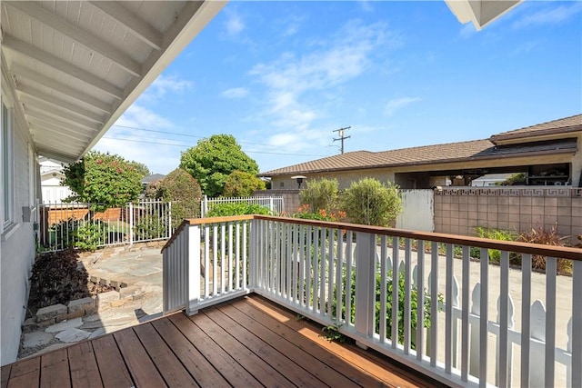 14911 Van Buren Ave, Gardena, CA 90247 - view of wooden terrace