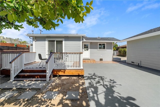 14911 Van Buren Ave, Gardena, CA 90247 - back of property featuring a patio area and a wooden deck