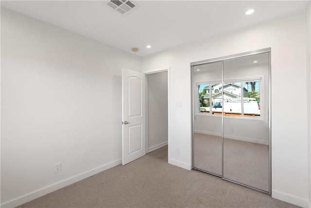 14911 Van Buren Ave, Gardena, CA 90247 - unfurnished bedroom with recessed lighting, carpet, a closet, and baseboards