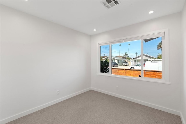 14911 Van Buren Ave, Gardena, CA 90247 - empty room featuring baseboards, light colored carpet, and recessed lighting