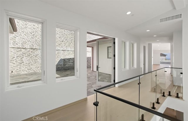31 N Vista De Catalina, Laguna Beach, CA 92651 - hall featuring vaulted ceiling and recessed lighting