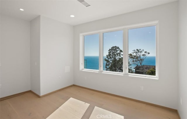 31 N Vista De Catalina, Laguna Beach, CA 92651 - unfurnished room featuring light wood finished floors, baseboards, and recessed lighting