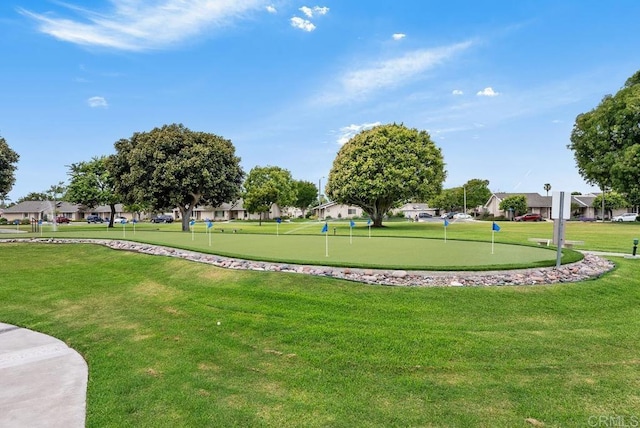 8933 Yolo Cir Unit 1308-A, Huntington Beach, CA 92646 - view of home's community with a putting green, a yard, and a residential view