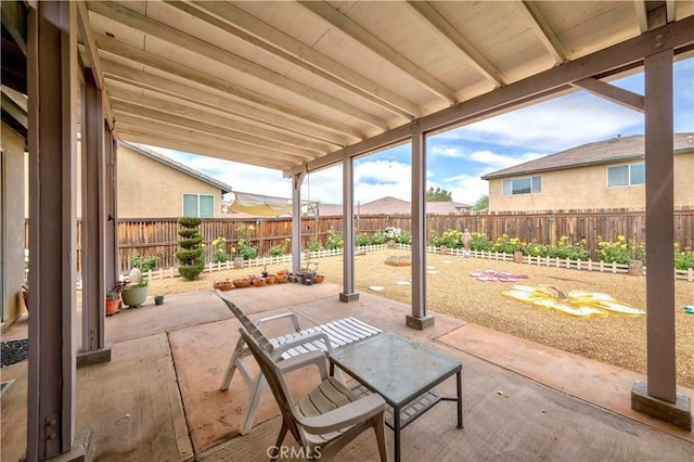 13868 Rosemary St, Hesperia, CA 92344 - fenced backyard featuring a patio area