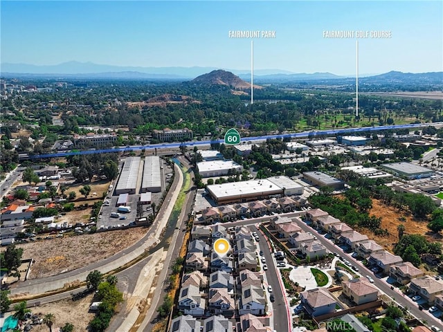 1782 Park Place Ln, Riverside, CA 92501 - aerial view of a mountain backdrop