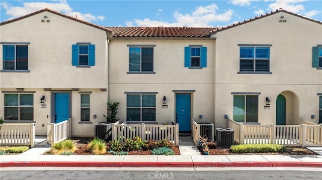 1095 W Buttercup Ln, Rialto, CA 92376 - multi unit property featuring a tiled roof, stucco siding, and cooling unit