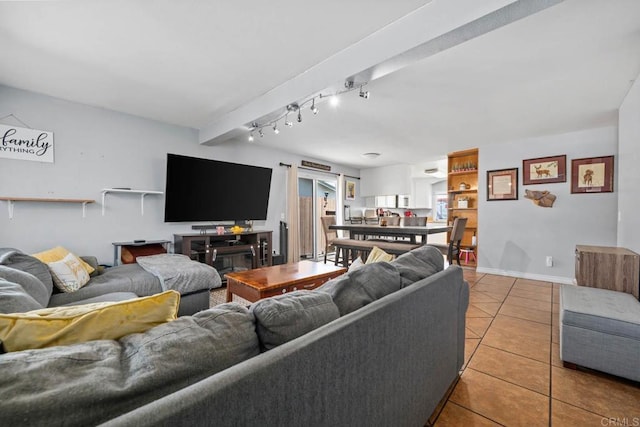 865 Worthington St, San Diego, CA 92114 - living area with tile patterned floors and rail lighting