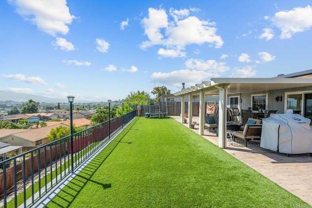 865 Worthington St, San Diego, CA 92114 - view of yard featuring a trampoline and a patio area