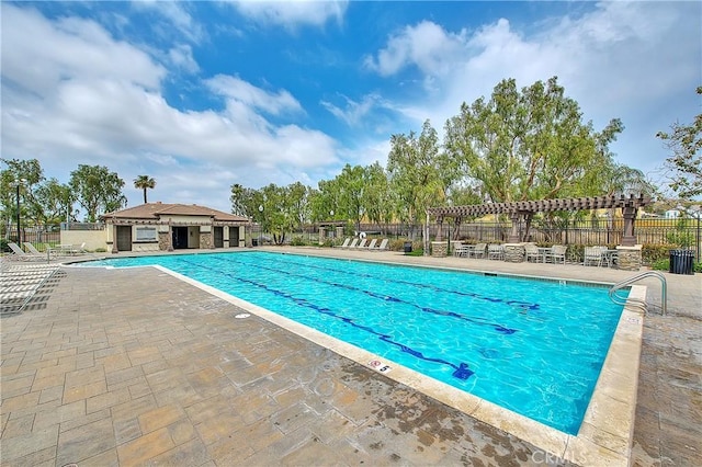 12415 Brianwood Dr, Riverside, CA 92503 - community pool featuring a patio and a pergola