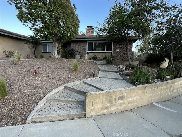 108 Limestone Rd, Claremont, CA 91711 - ranch-style house featuring a chimney and stone siding