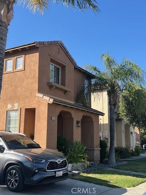 3762 Segovia Dr, Perris, CA 92571 - view of front facade with stucco siding