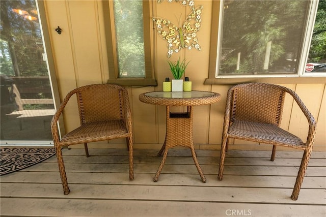 1213 Jungfrau Dr, Crestline, CA 92325 - living area with wood-type flooring and healthy amount of natural light