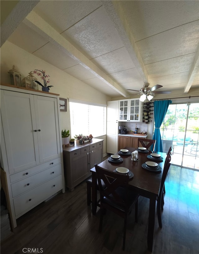 1417 Batson Ave, Rowland Heights, CA 91748 - dining area featuring healthy amount of natural light, dark wood-type flooring, and ceiling fan