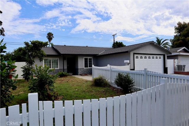 2309 W Anahurst Pl, Santa Ana, CA 92704 - ranch-style house with a garage and stucco siding