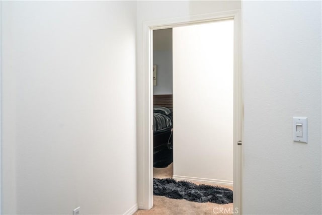 15345 Chive Ln, Fontana, CA 92336 - hallway featuring carpet flooring and baseboards