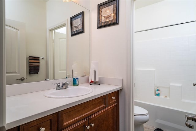 15345 Chive Ln, Fontana, CA 92336 - full bath with vanity, toilet, and shower combination