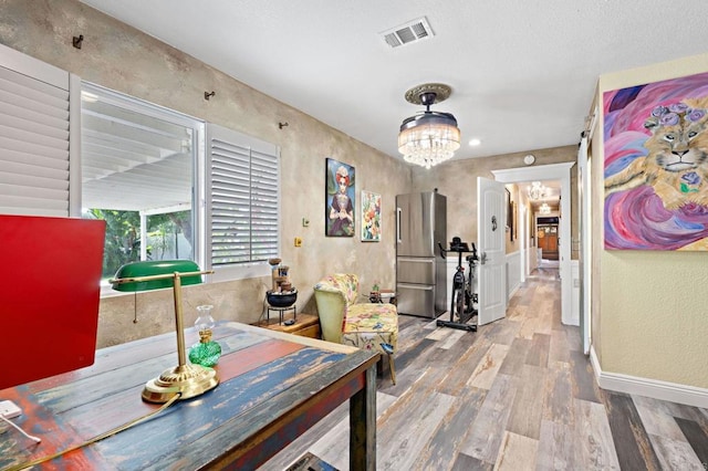 2042 Pheasant Run, Fallbrook, CA 92028 - dining area featuring wood finished floors and a chandelier