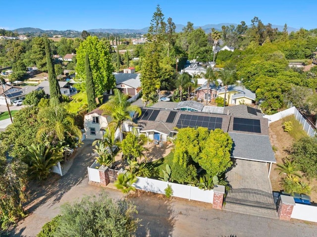 2042 Pheasant Run, Fallbrook, CA 92028 - aerial view of residential area with a mountain backdrop