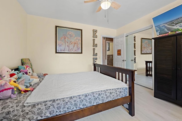 2042 Pheasant Run, Fallbrook, CA 92028 - bedroom with wood finished floors and ceiling fan
