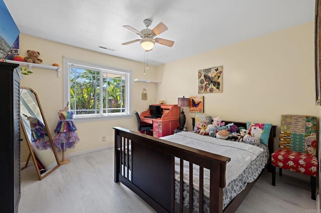 2042 Pheasant Run, Fallbrook, CA 92028 - bedroom featuring ceiling fan and wood finished floors
