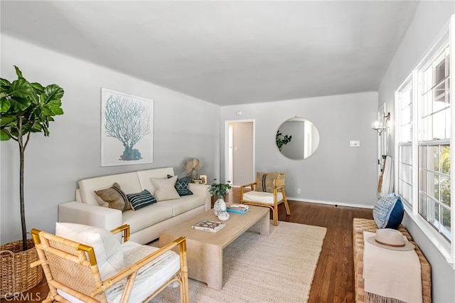 4146 Michael Ave, Los Angeles, CA 90066 - living area featuring dark wood finished floors and baseboards