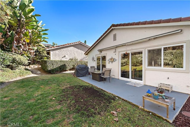28041 Via Machado, Mission Viejo, CA 92692 - rear view of house featuring a patio area and stucco siding