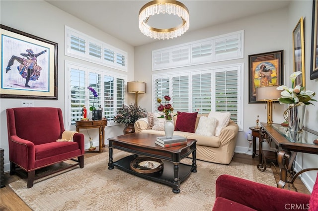 7256 Plumrose St, Fontana, CA 92336 - living area with wood finished floors and baseboards