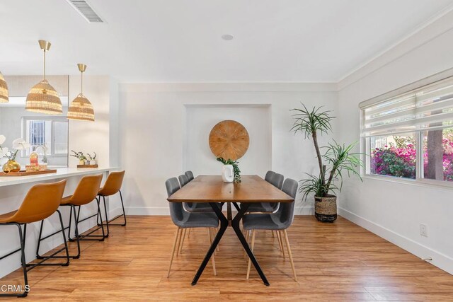 1015 Nolden St, Highland Park, CA 90042 - dining space featuring light wood-type flooring