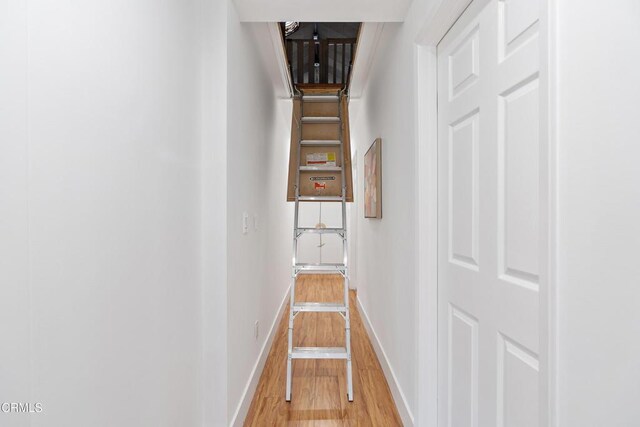 1015 Nolden St, Highland Park, CA 90042 - stairway with wood finished floors and baseboards