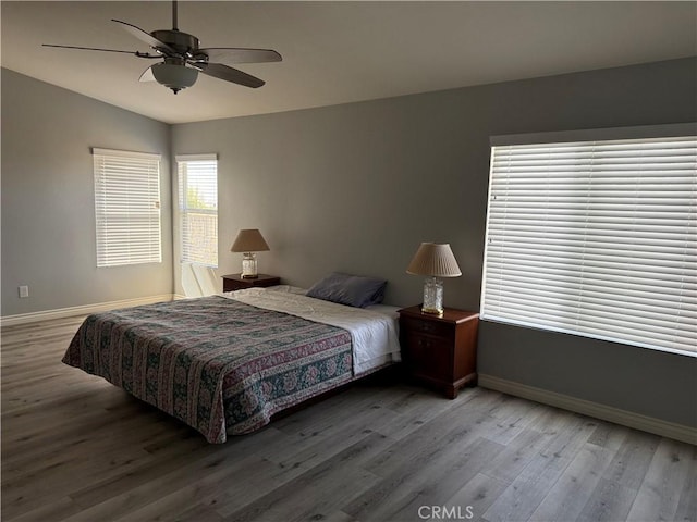861 Moyano Cir, Corona, CA 92882 - bedroom featuring light wood-style floors, baseboards, and a ceiling fan