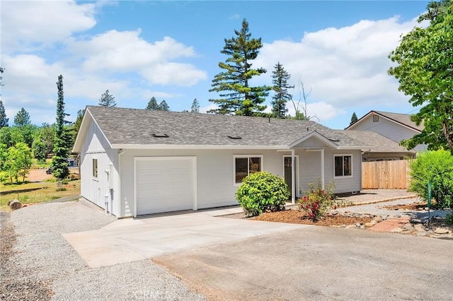 5821 Copeland Rd, Paradise, CA 95969 - single story home with driveway, a garage, and a shingled roof
