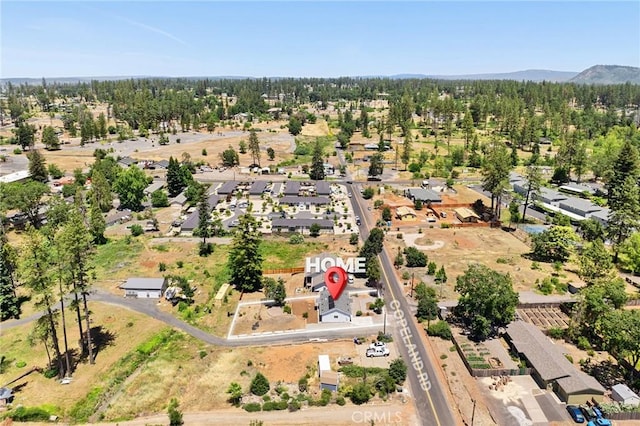 5821 Copeland Rd, Paradise, CA 95969 - aerial overview of property's location with mountains