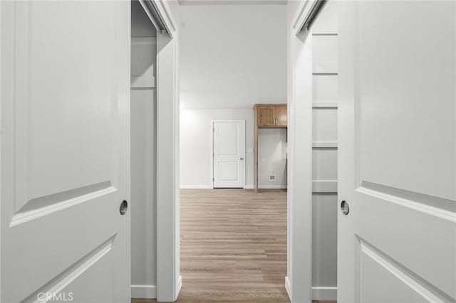 5821 Copeland Rd, Paradise, CA 95969 - hall featuring wood finished floors and baseboards